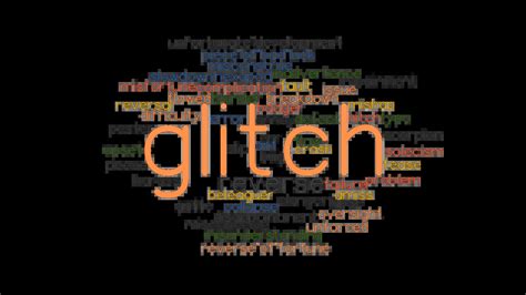 Example sentences with Glitch .